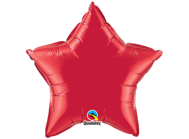 9ST Ruby Red (Bulk) 1 Folieballong - 23cm (9")