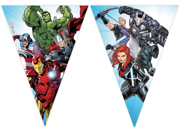 Avengers Infinity Stones 1 FSC - Papir flaggbanner (9 flagg)