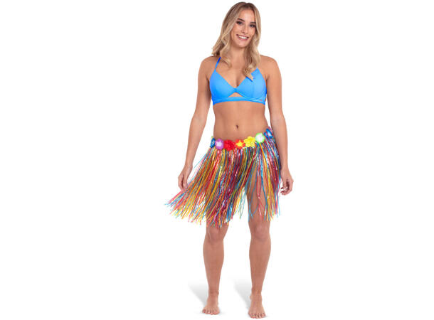 Bastskjørt Hawaii Multicolour 1 Bastskjørt - 45cm