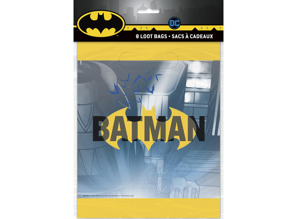 Batman 8 Godteposer i plast - 22x18cm