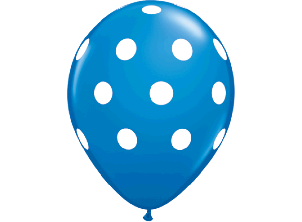 Big Polka Dots 25 gummiballonger - 28cm (11")