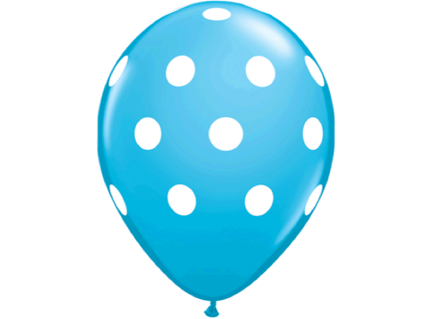 Big Polka Dots 25 gummiballonger - 28cm (11")