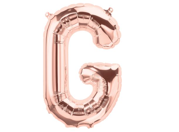 Bokstav G - Rose Gold 1 Folieballong - 86cm (34")