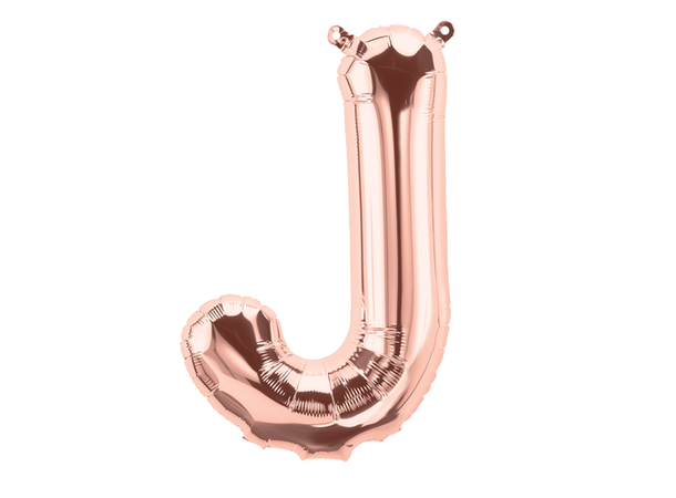 Bokstav J Rose Gold 1 Folieballong - 41cm (16")
