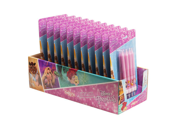 Disney Prinsesser - kakelys 8 kakelys på pinne - 9cm
