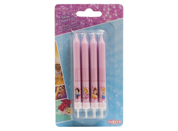 Disney Prinsesser - kakelys 8 kakelys på pinne - 9cm
