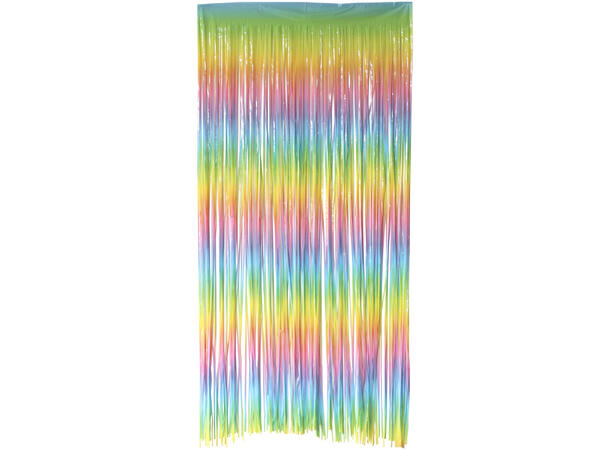 Dørgardin - Pastel Ombre Rainbow 1 Folie dørgardin - 2x1m