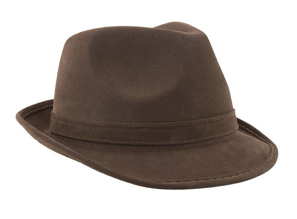 Hatt - Brunt Lærfinnish 1 Hatt