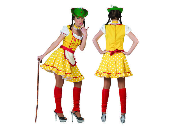 Kjole - Oktoberfest - Babette 1 Kjole, Forkle og halspynt 