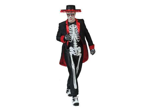 Kostyme - Dia De Los Muertes 1 Kostyme - Jumpsuit og jakke
