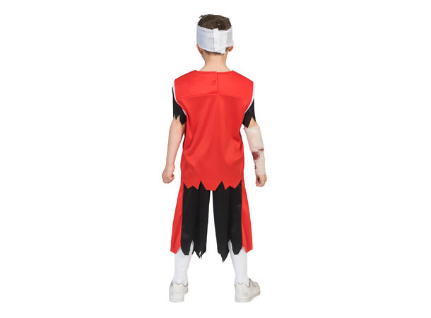 Kostyme - Zombie - Fotballspiller 1 Shorts og skjorte