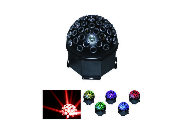 LED crystal Ball RGB Mål: 21x21x18cm - 1,8kg