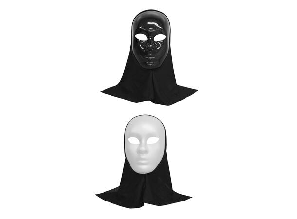 Maske med Hette - Hvit 1 Maske