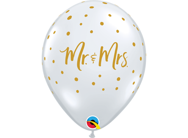 Mr. & Mrs. Dots 25 gummiballonger - 28cm (11")