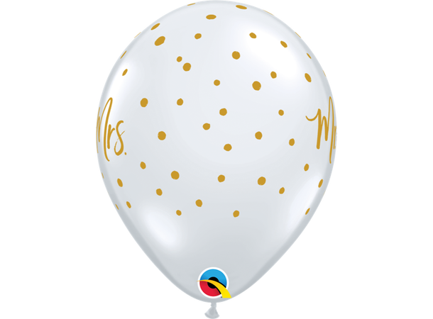 Mr. & Mrs. Dots 25 gummiballonger - 28cm (11")