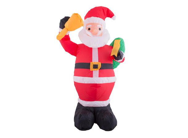 Oppblåsbar nisse med lys 1 Oppblåsbar dekorasjon - 120cm - (220v)