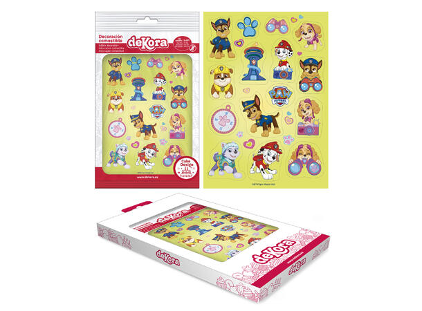 Paw Patrol 1 Ark med spiselig kakedekor - sukkerfri
