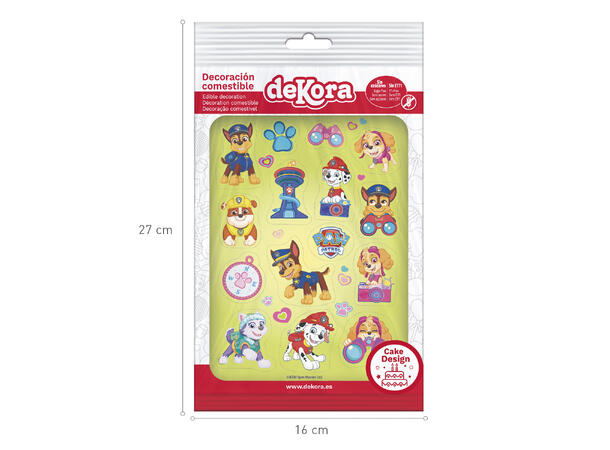 Paw Patrol 1 Ark med spiselig kakedekor - sukkerfri 