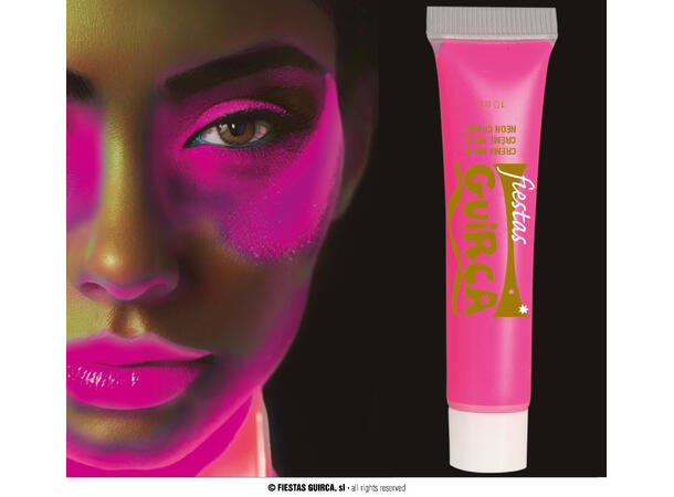 Sminke - Vannbasert - Neon Rosa 1 Tube - 10ml 