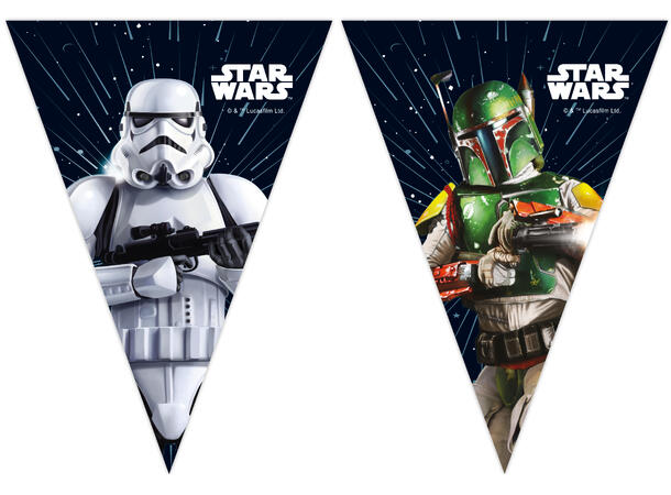 Star Wars Galaxy 1 FSC - Papir flaggbanner (9 flagg)