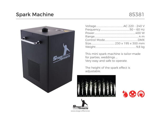 Stjerneskuddmaskin Mål: 23x19,5x30cm - 9,8kg 