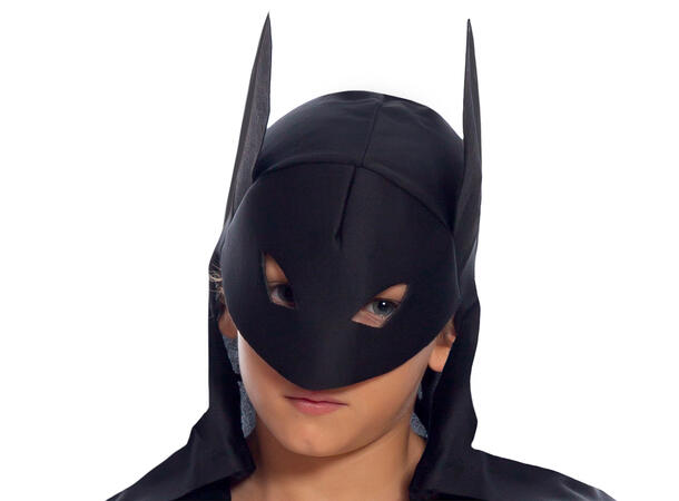 Superhelt - Sort flaggermus 1 Barnekostyme til gutt - Str 5-6år 