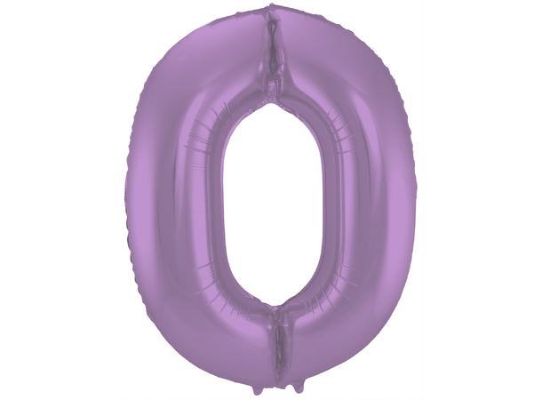 Tallballong - Matt Lilla 0 1 Folieballong - 86cm (34")