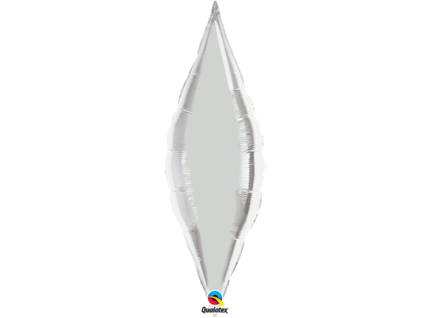 Taper Silver (Bulk) 1 Folieballong - 33cm