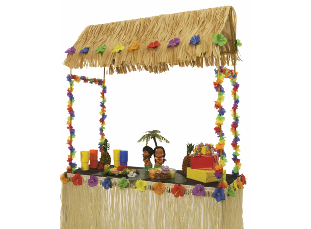 Tikibar Hawaii - Bordmodell Naturfarget - 139x142x55cm 