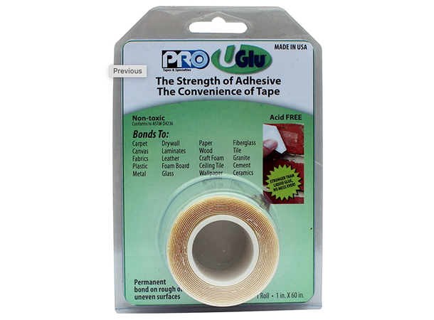 Uglu Adhesive Roll Rull med 1,5 m tape - 2,5cm bred