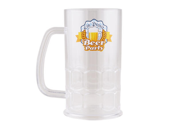 Ølglass - Oktoberfest 1 ølkrus i plast - 500ml