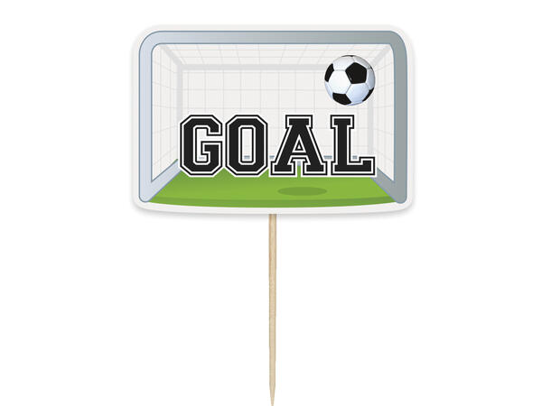 3D Fotball 6 Kaketopper på pinne