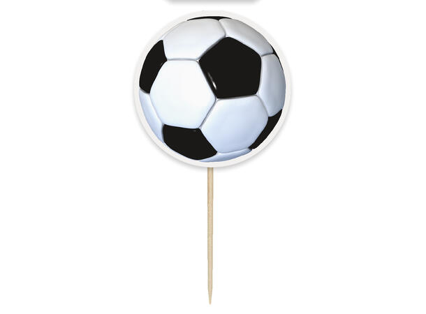 3D Fotball 6 Kaketopper på pinne
