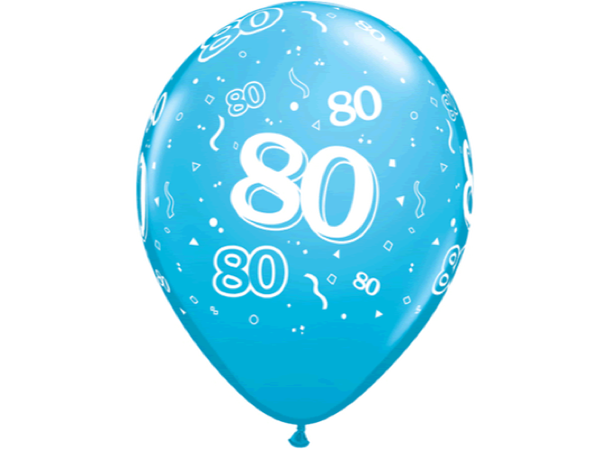 80-a-round - Assorterte farger 25 gummiballonger - 28cm (11")