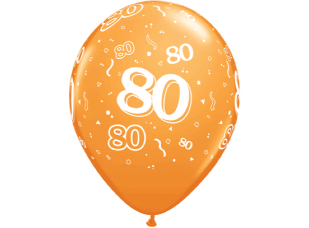 80-a-round - Assorterte farger 25 gummiballonger - 28cm (11")