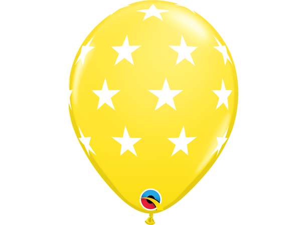 Big Stars 6 gummiballonger - 28cm (11")