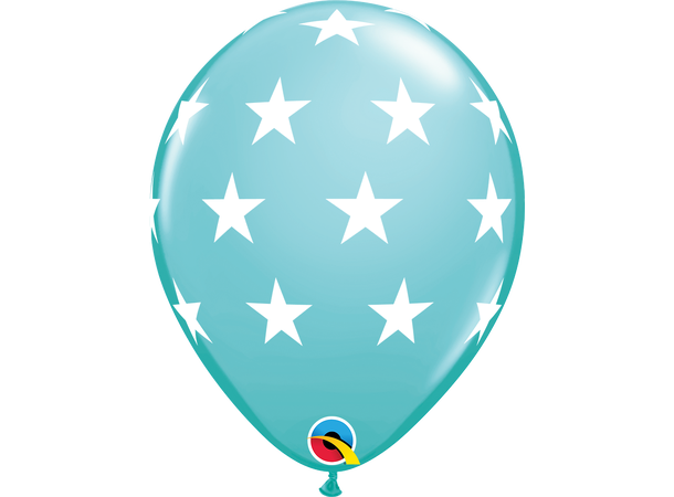 Big Stars 6 gummiballonger - 28cm (11")
