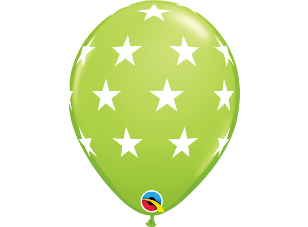 Big Stars 6 gummiballonger - 28cm (11")