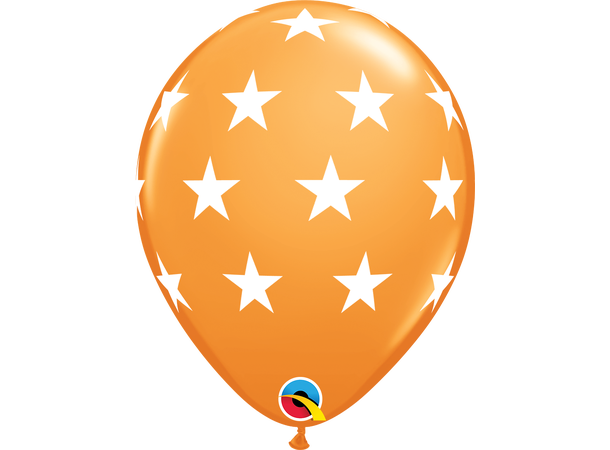Big Stars 6 gummiballonger - 28cm (11")