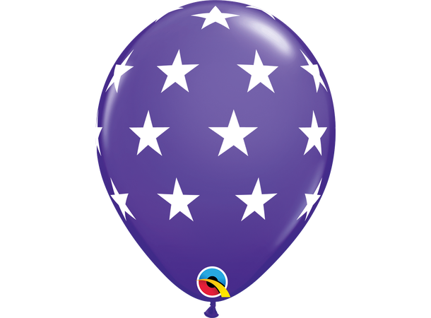 Big Stars 6 gummiballonger - 28cm (11")