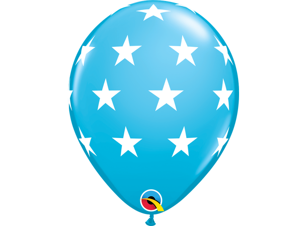 Big Stars 6 gummiballonger - 28cm (11")