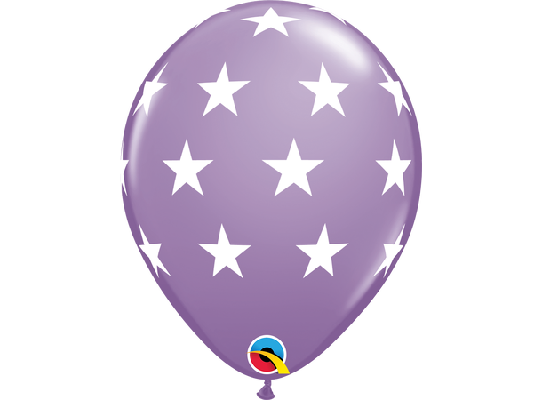 Big Stars 6 gummiballonger - 28cm (11")