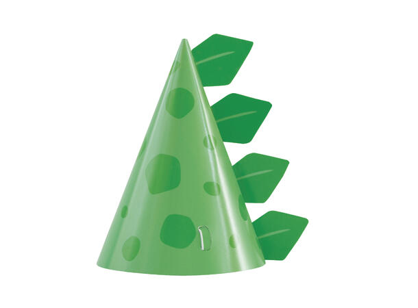 Blue & Green Dinosaur 8 Hatter i papp