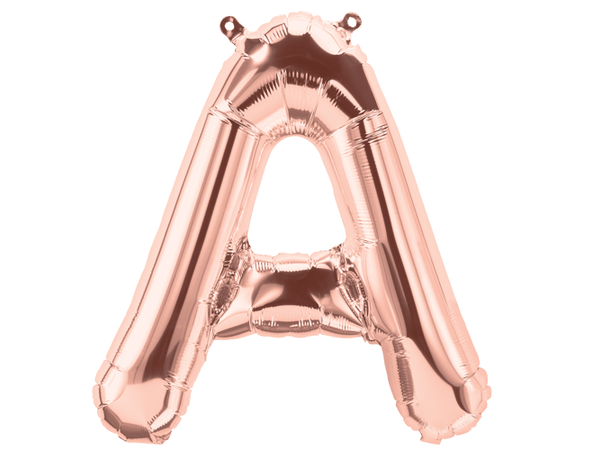 Bokstav A Rose Gold 1 Folieballong - 41cm (16")