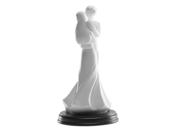 Brudepar - Kyssende - hvit 1 Kakefigur i plast - 21cm