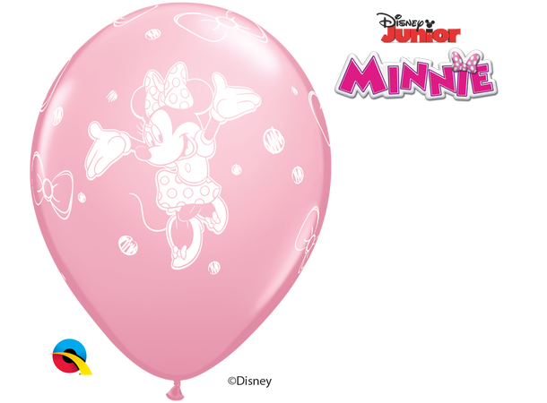 Disney Minnie (Pink, Wild Berry Rose) 25 gummiballonger - 28cm (11")