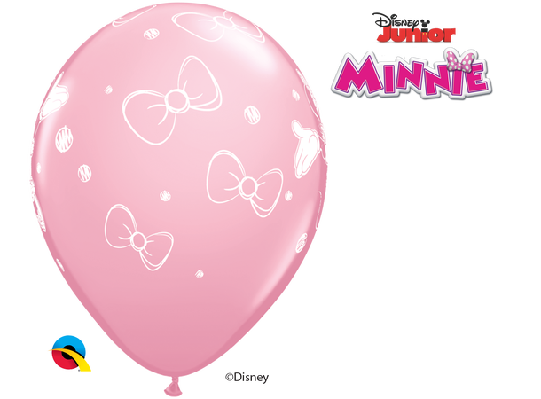 Disney Minnie (Pink, Wild Berry Rose) 25 gummiballonger - 28cm (11")
