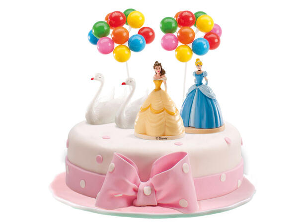 Disney Prinsesser - Kakedekorasjon 6 kakefigurer i plast