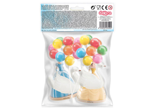 Disney Prinsesser - Kakedekorasjon 6 kakefigurer i plast