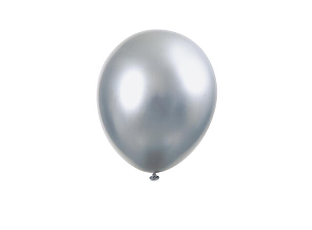 Ensfarget Platinum - Silver 6 Gummiballonger - 28cm (11")